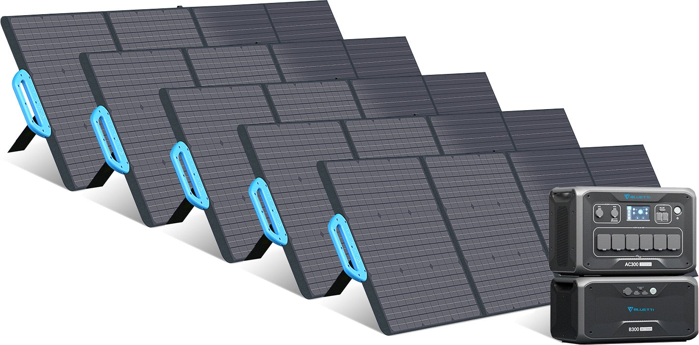 Bluetti 3kWh-12.3kWh - Générateur solaire extensible de 3'000 W - Sunslice