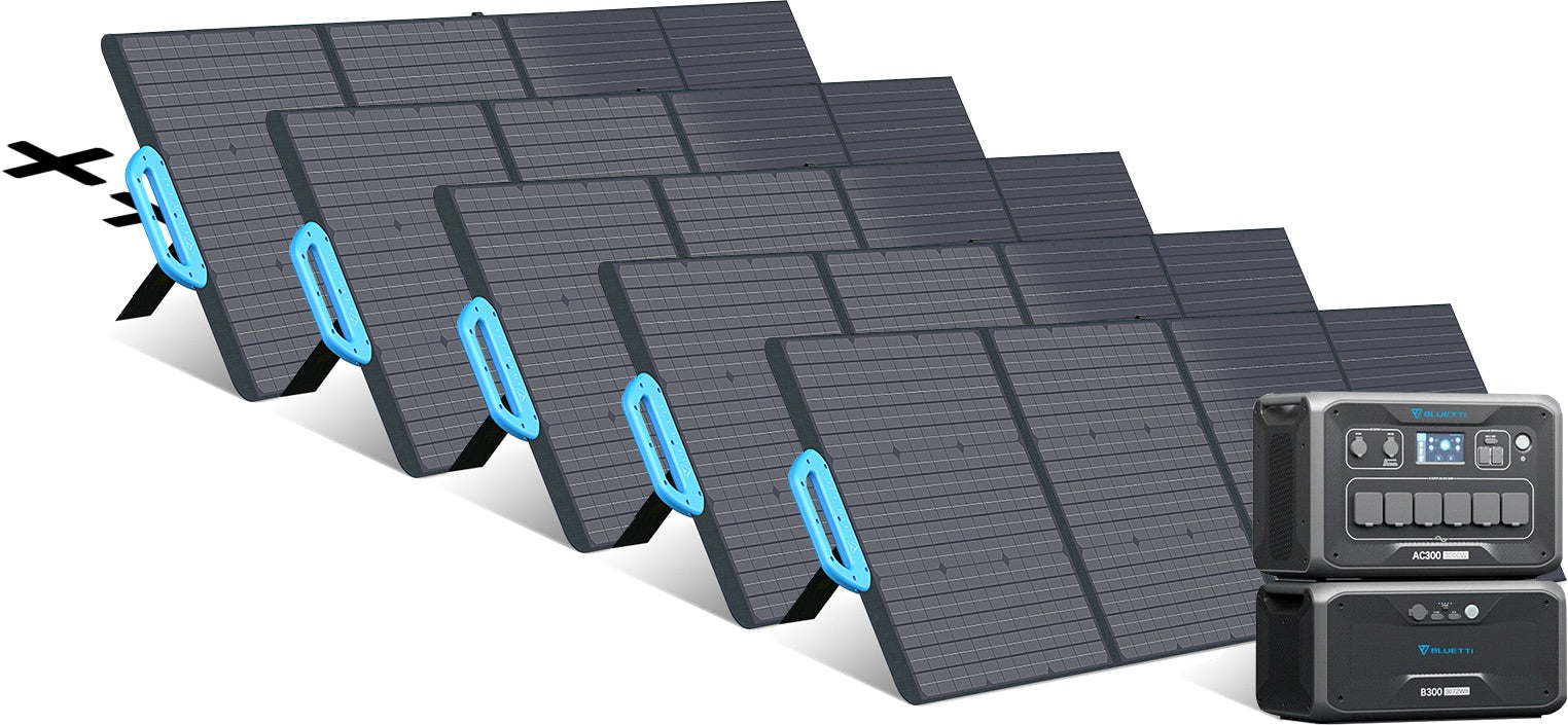 Bluetti 3kWh-12.3kWh - Générateur solaire extensible de 3'000 W - Sunslice