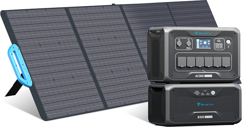 Bluetti 3kWh-12.3kWh - Générateur solaire extensible de 3'000 W - Sunslice