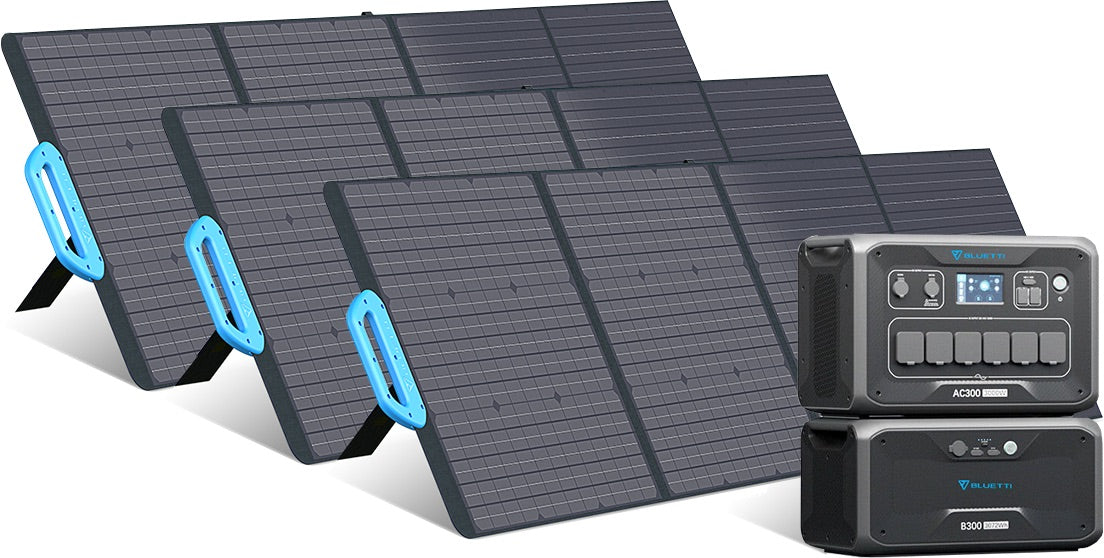 Bluetti 3kWh-12.3kWh - Générateur solaire extensible de 3'000 W - Sunslice