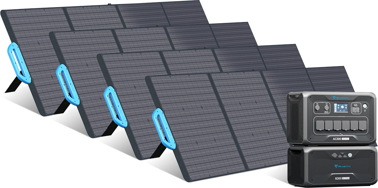Bluetti 3kWh-12.3kWh - Générateur solaire extensible de 3'000 W - Sunslice