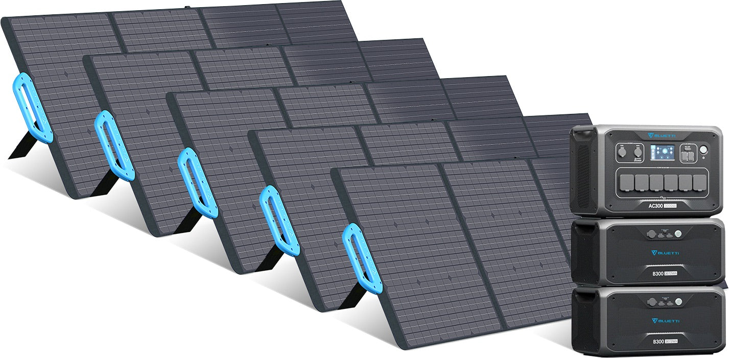 Bluetti 3kWh-12.3kWh - Générateur solaire extensible de 3'000 W - Sunslice