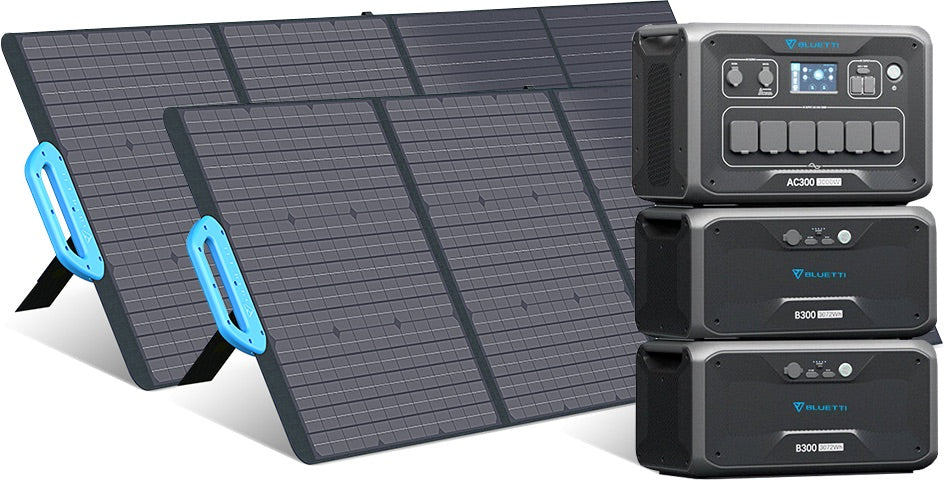 Bluetti 3kWh-12.3kWh - Générateur solaire extensible de 3'000 W - Sunslice