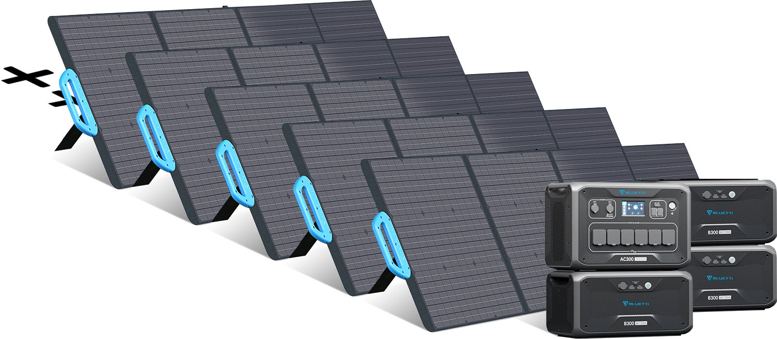 Bluetti 3kWh-12.3kWh - Générateur solaire extensible de 3'000 W - Sunslice