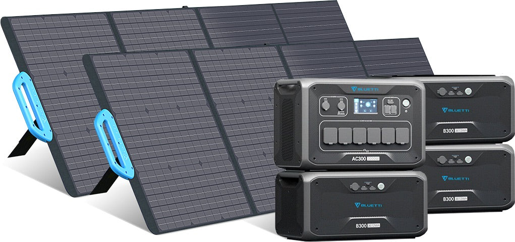 Bluetti AC300 - 3kWh-12.3kWh - 3'000W Expandable Solar Generator