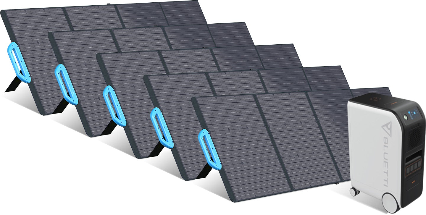 Bluetti 5.1kWh - Générateur solaire domestique hors-réseau de 3'000 W - Sunslice