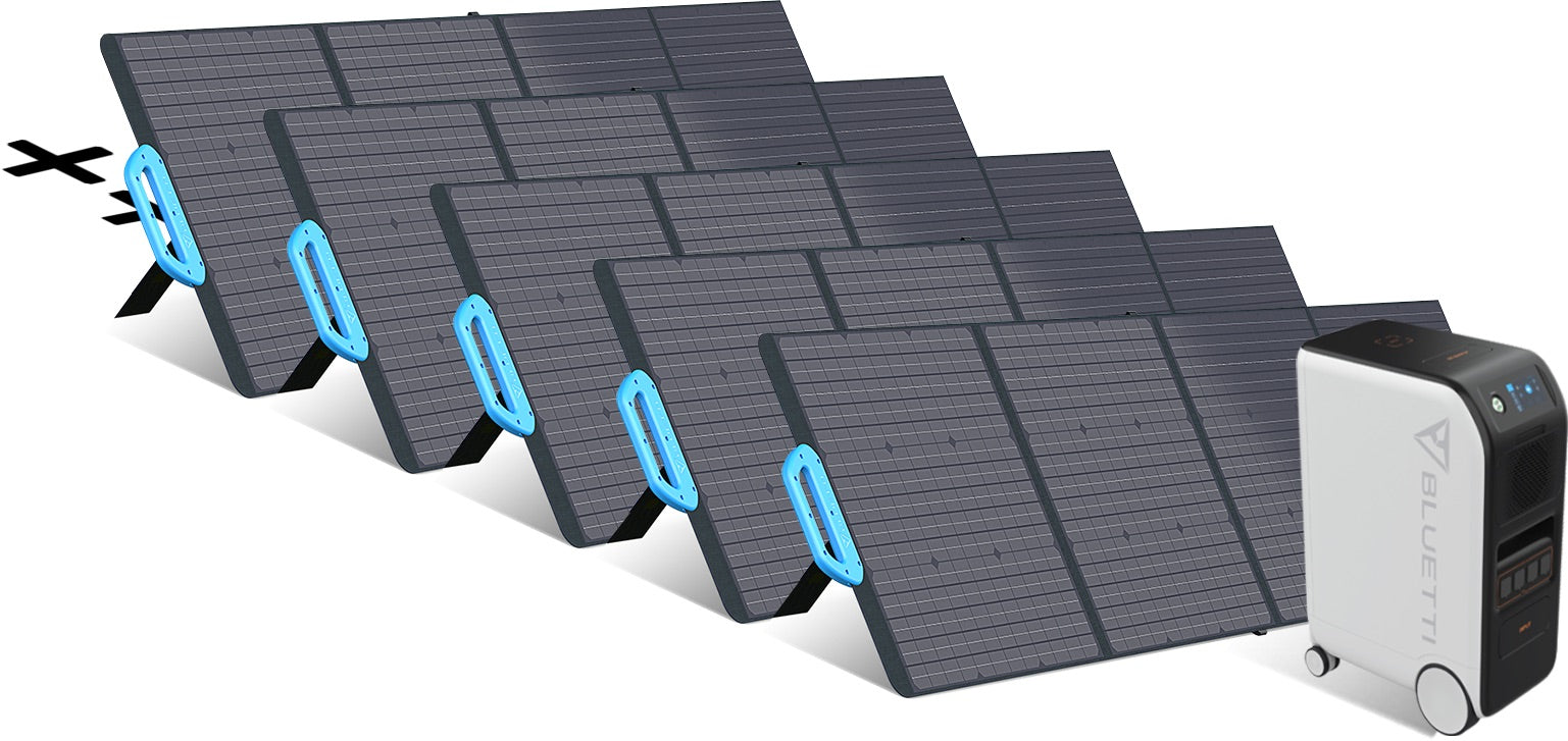 Bluetti 5.1kWh - 3'000W Solargenerator für den netzunabhängigen Betrieb - Sunslice