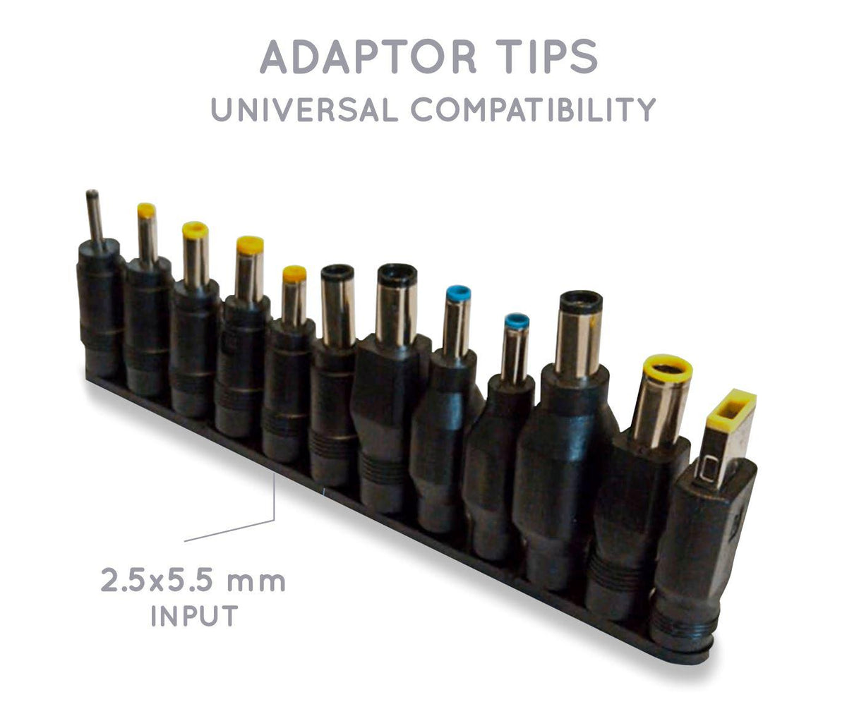 Laptop Power Plugs - 65 Watts - USB-C Cable and Adaptor Set