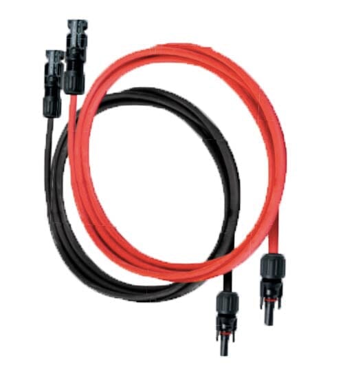 Cable - MC4 Extension - 6mm² solar cable - 2x 3m -  black + red - Sunslice